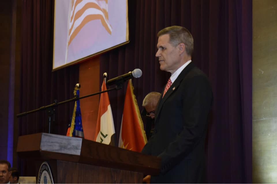Senior Kurdish officials and US diplomats celebrate the 4th of July - America’s Independence Day - in Erbil, July 3, 2019. (Photo: Nechirvan Barzani's press office)